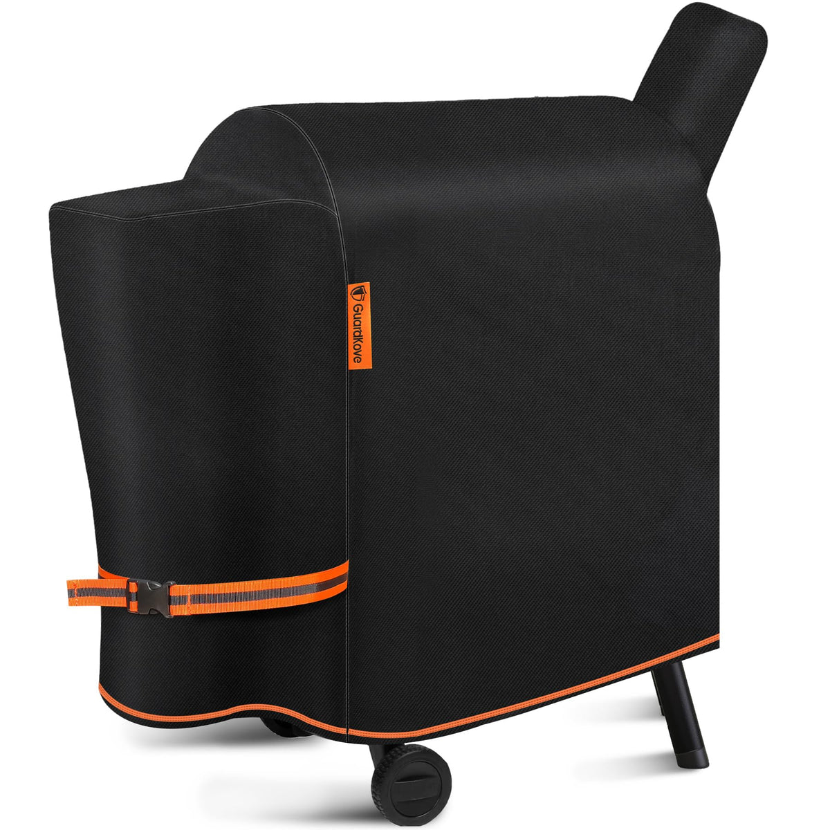 GuardKove vista frontal de la funda protegiendo parrilla, protección completa