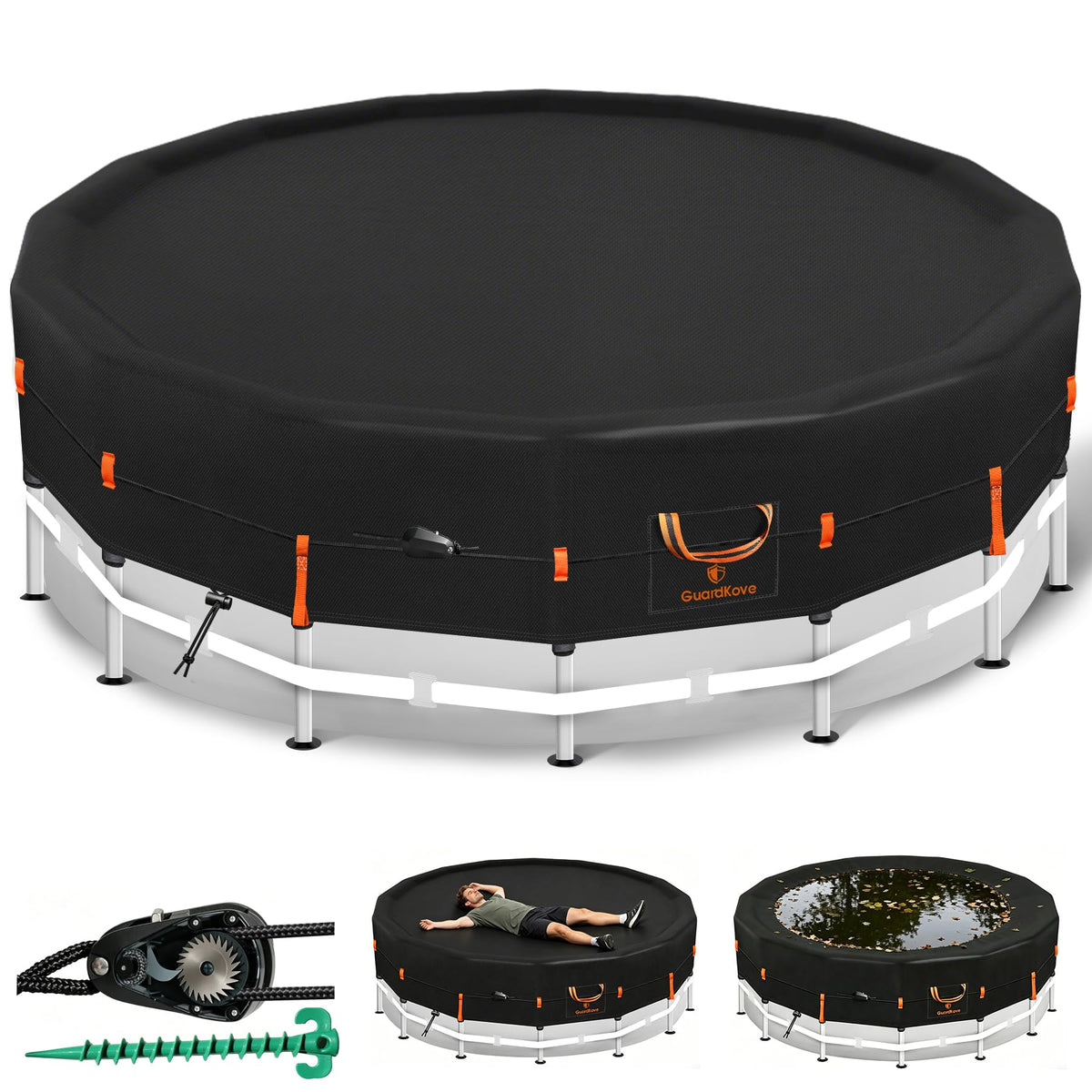 GuardKove funda frontal 10ft mostrando ajuste seguro y protección