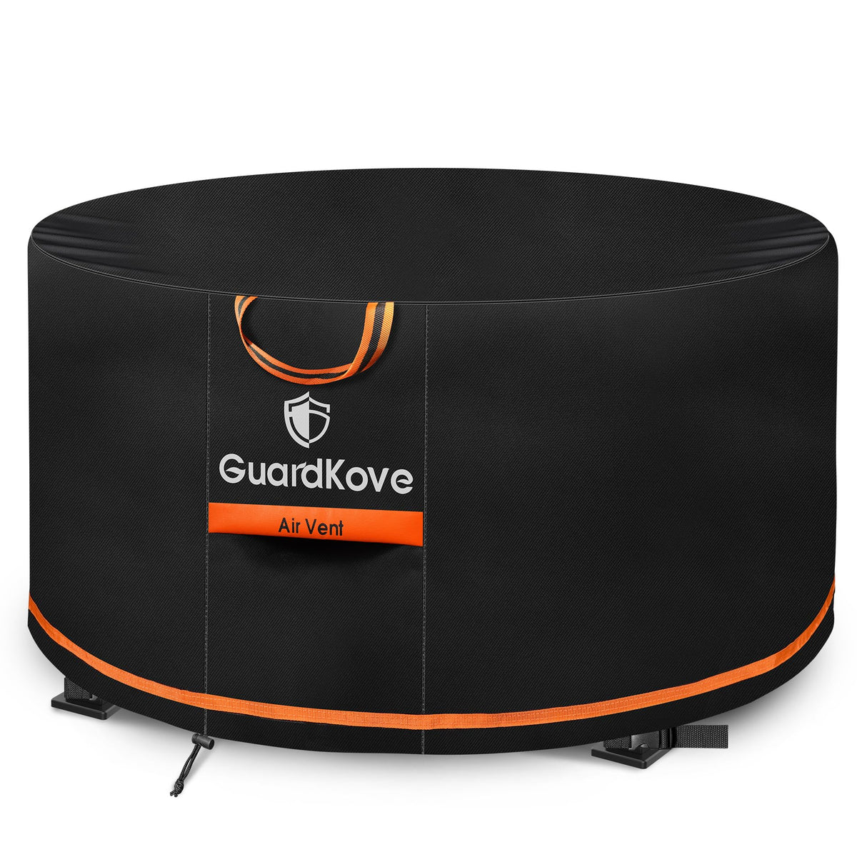 GuardKove funda frontal vista completa protegiendo fogón y evitando óxido