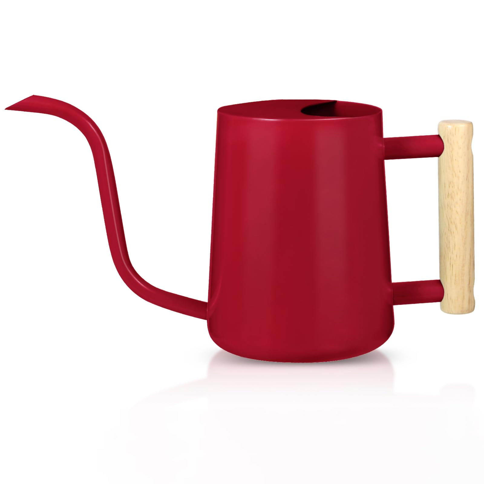 GUKJOB regadera roja vista frontal con diseño elegante y capacidad cómoda