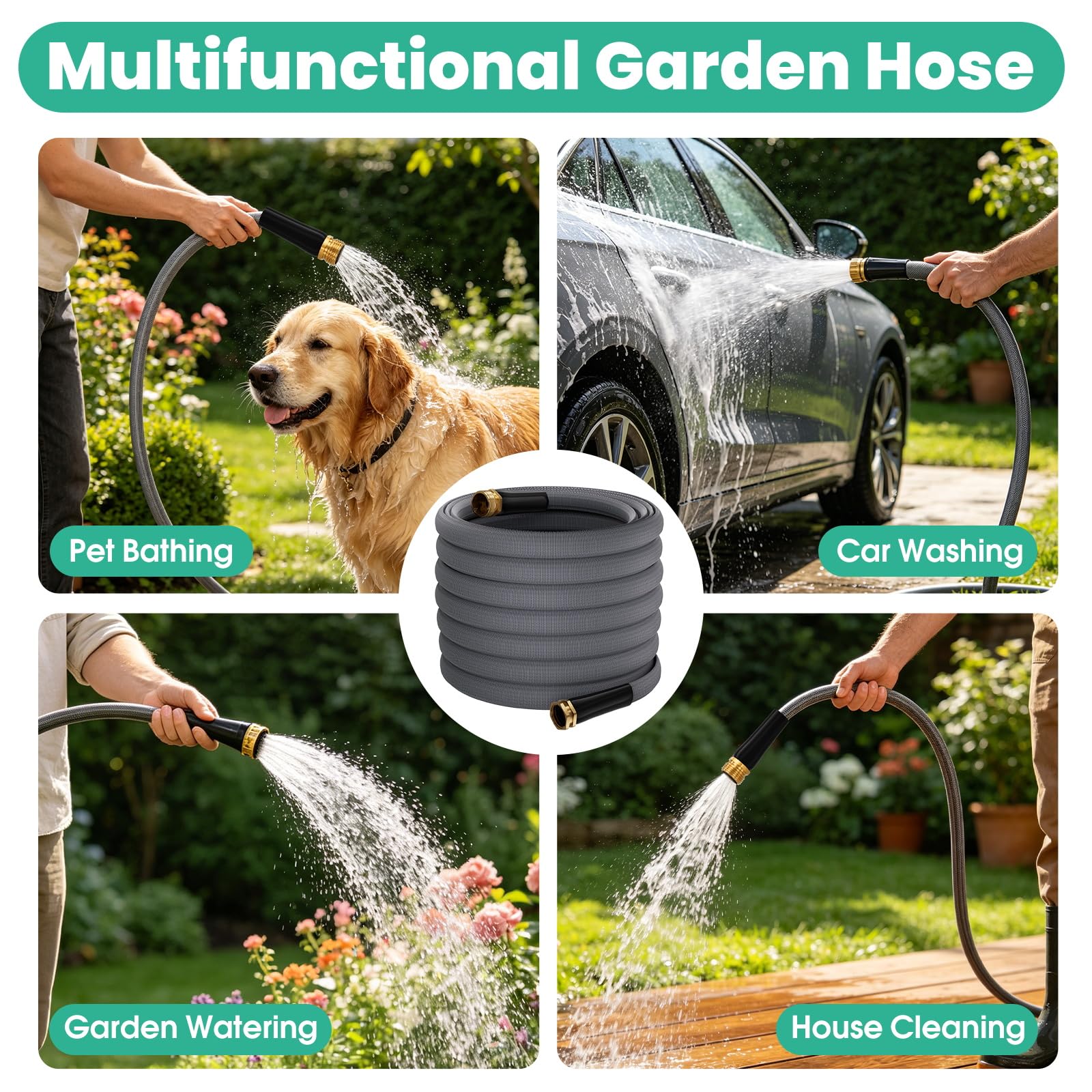 GUKOK Garden riego de hortalizas seguro para plantas comestibles