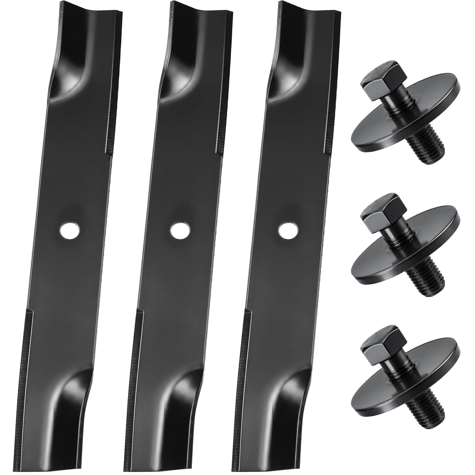 GUSUHAWK frontal del pack de tres cuchillas mostrando compatibilidad y ahorro
