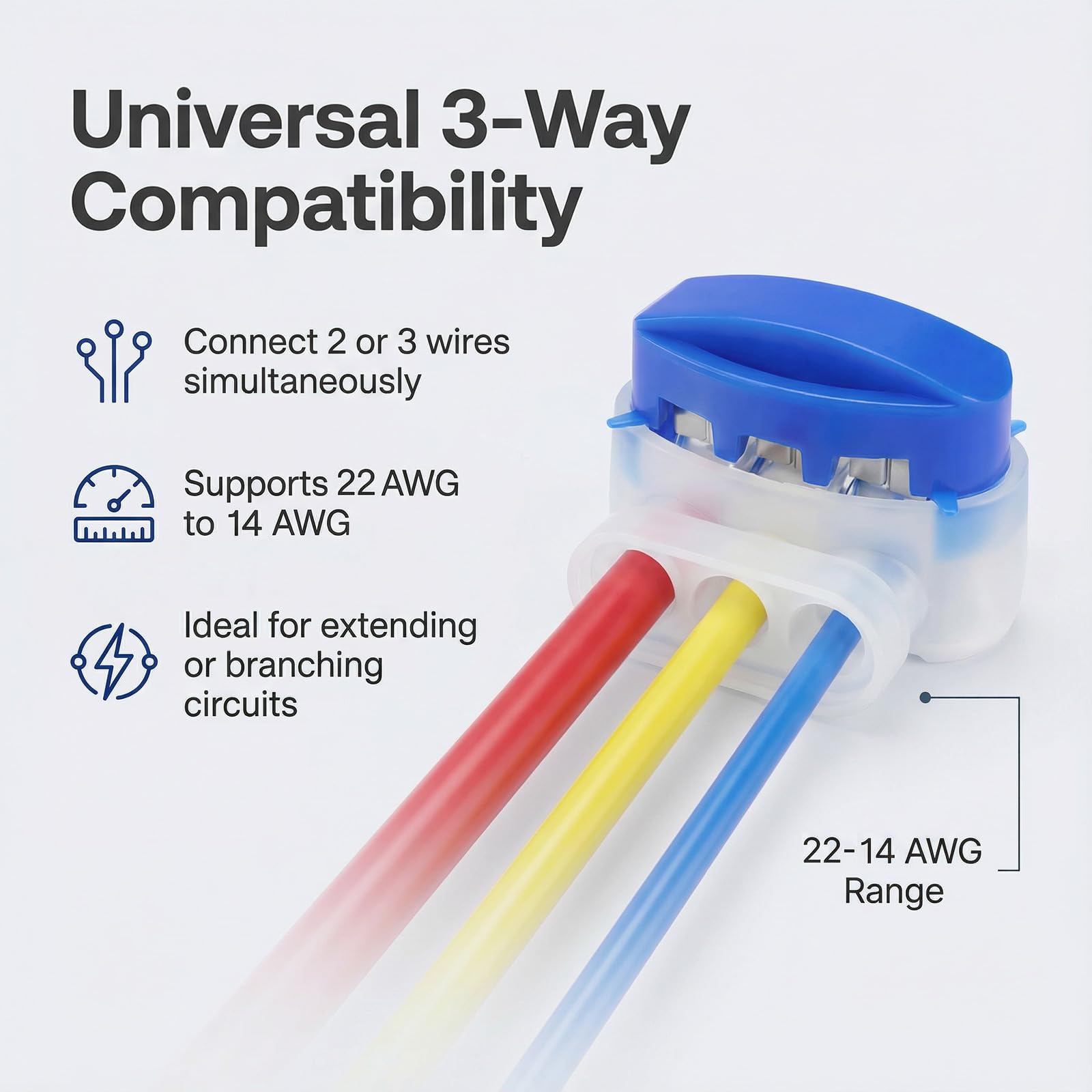 GWHOLE primer plano tras crimpado mostrando fijación fiable