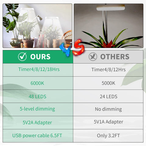 GYTF lámpara Halo en un entorno interior de oficina realzando plantas decorativas