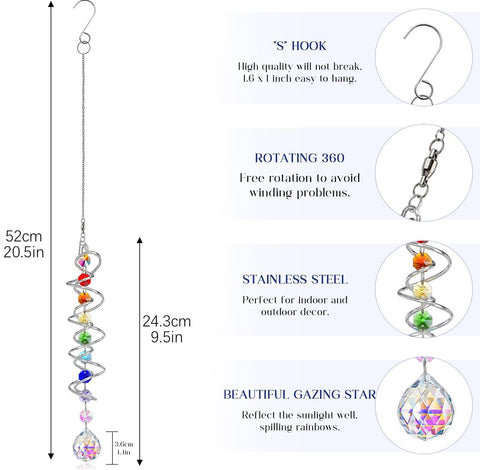 H&D HYALINE & DORA comparación de tamaño ilustrando 21 pulgadas de longitud
