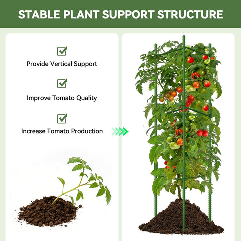 Halatool estaca con punta listada, inserción fácil y estabilidad en suelo