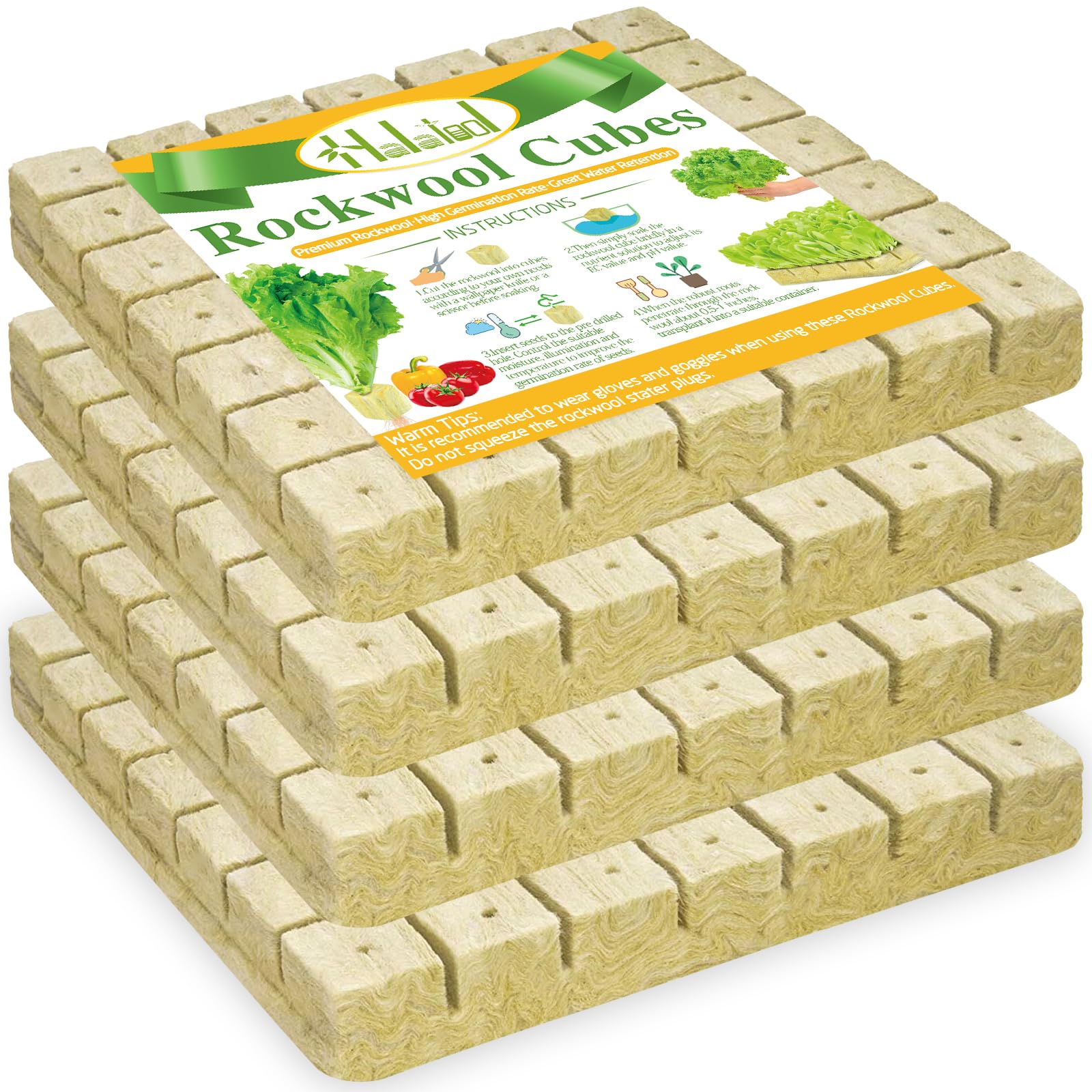 Halatool empaque frontal mostrando 196 cubos y ahorro