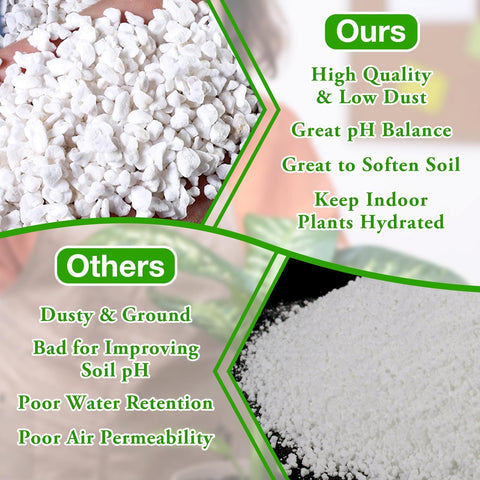 Halatool perlite comparado con una moneda para ver escala y tamaño de gránulos