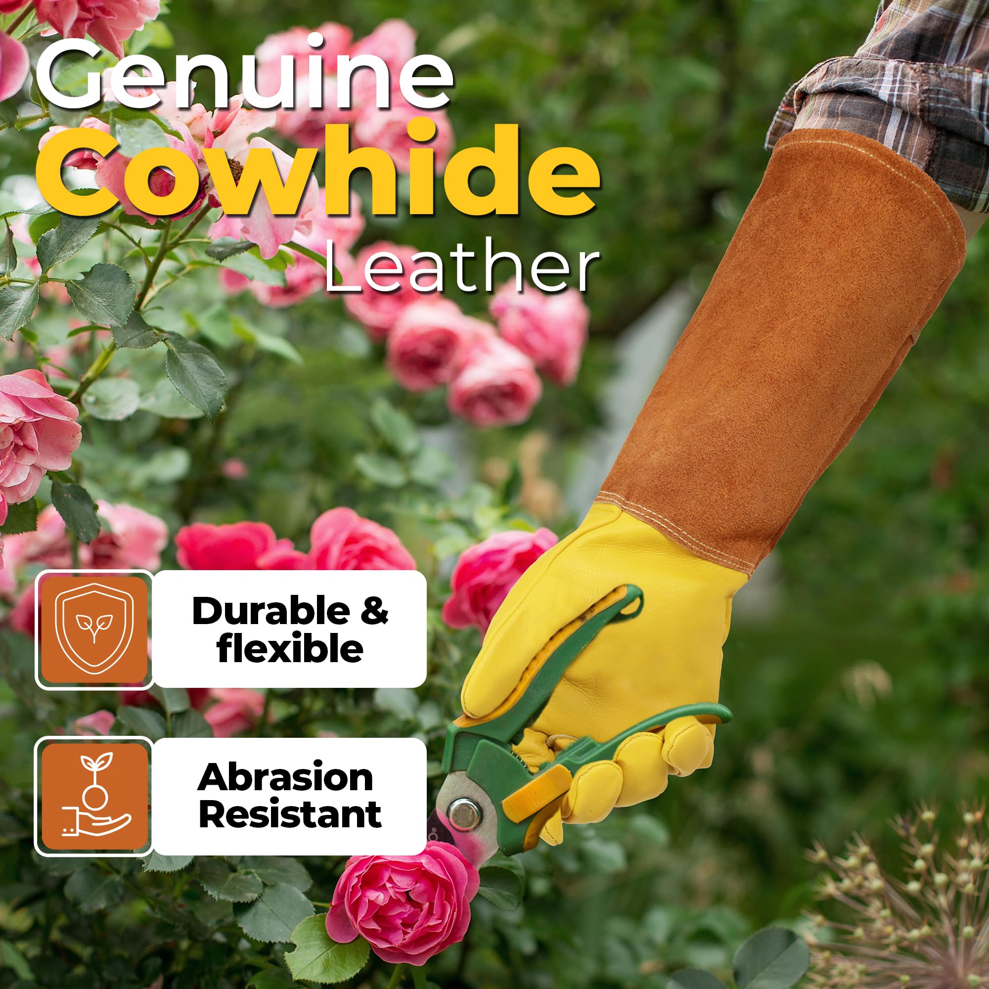 HANDLANDY textura cuero vacuno durable y resistente