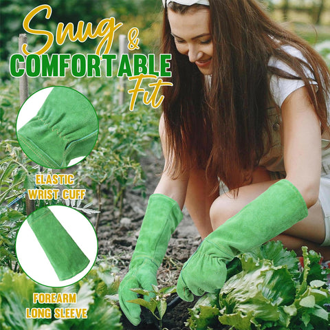 HANDLANDY guantes en uso podando rosales evitando pinchazos