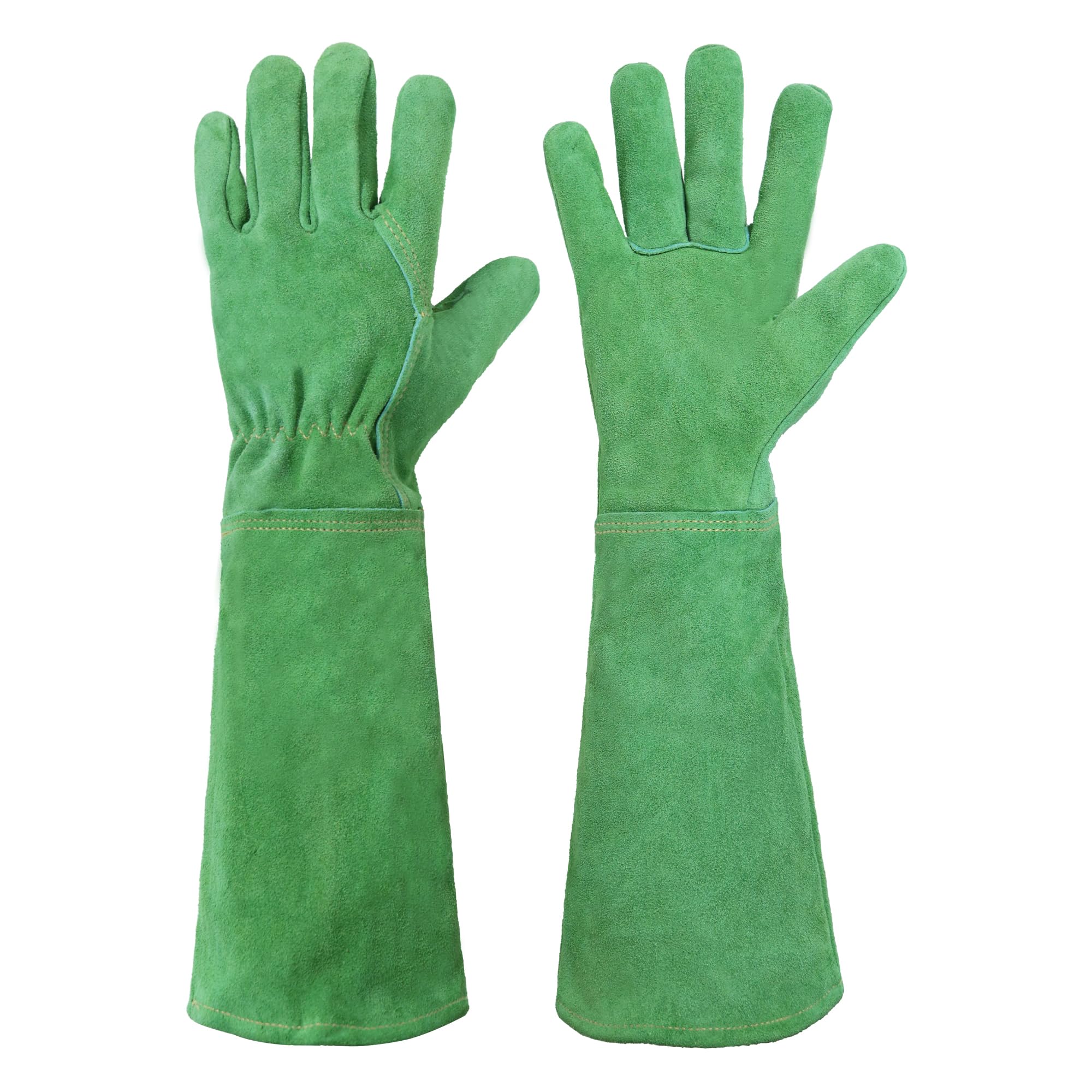 HANDLANDY guantes cuero vista frontal, protección reforzada