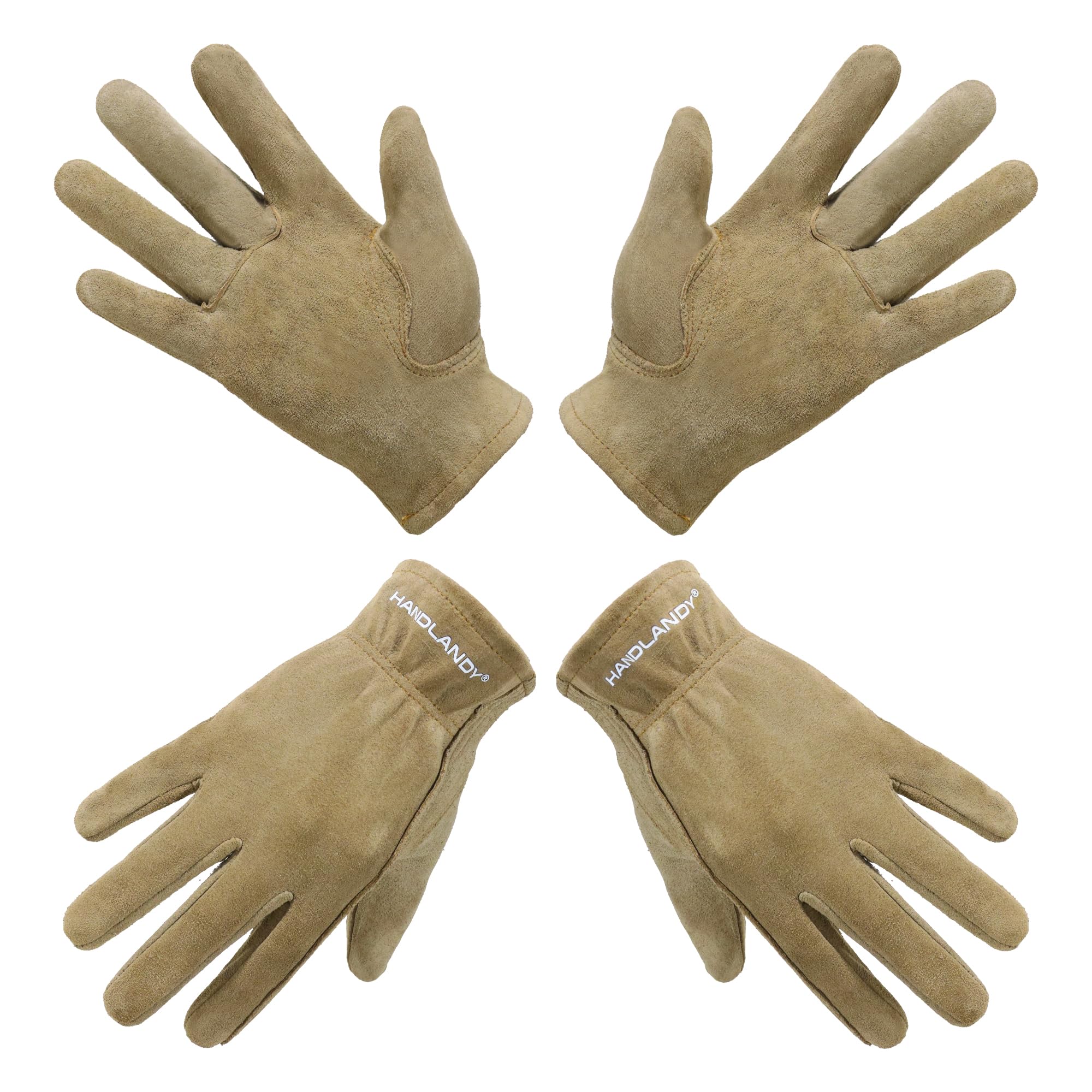 HANDLANDY guantes frontal mostrando diseño khaki y protección