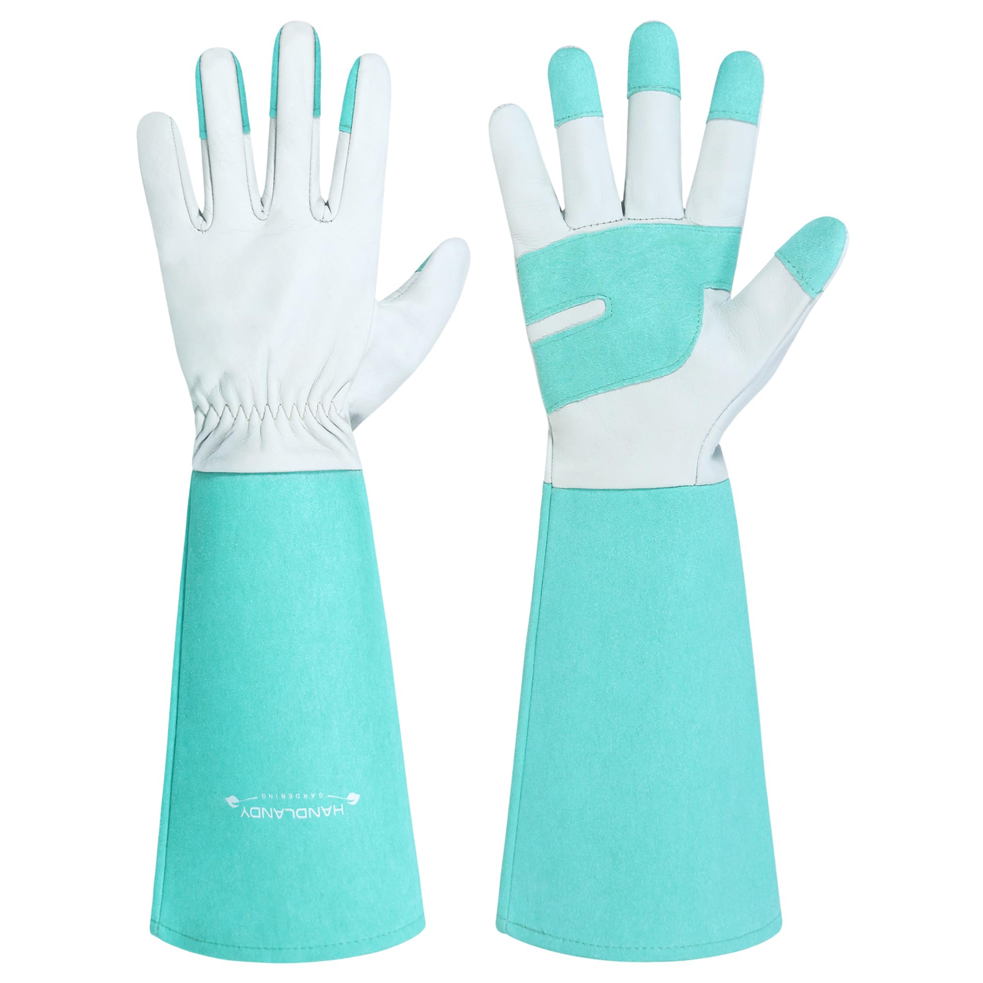HANDLANDY guantes de poda frontal mostrando cobertura completa y protección