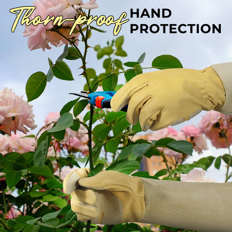 HANDLANDY manga larga hasta antebrazo, protección contra rasguños y espinas