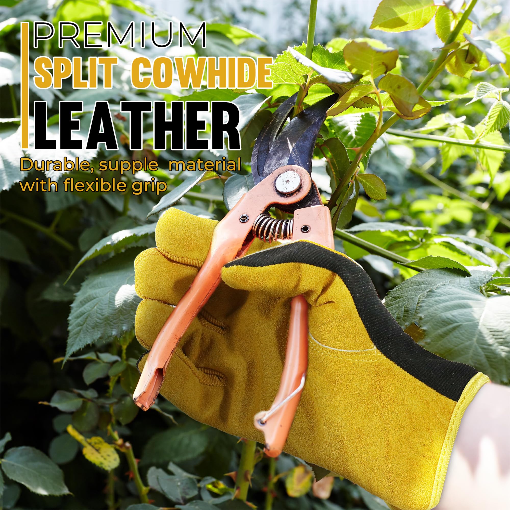 HANDLANDY textura de la palma en cuero vacuno para mayor durabilidad