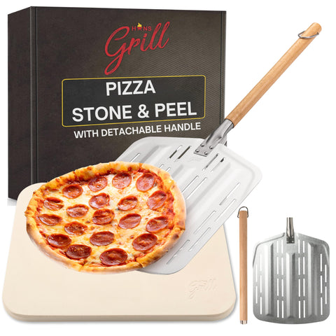 Hans Grill piedra frontal empaquetada muestra calidad y protección