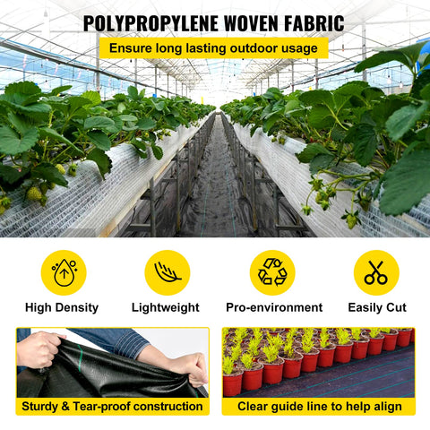 happybuy malla instalada en parterre protegiendo plantas y suelo