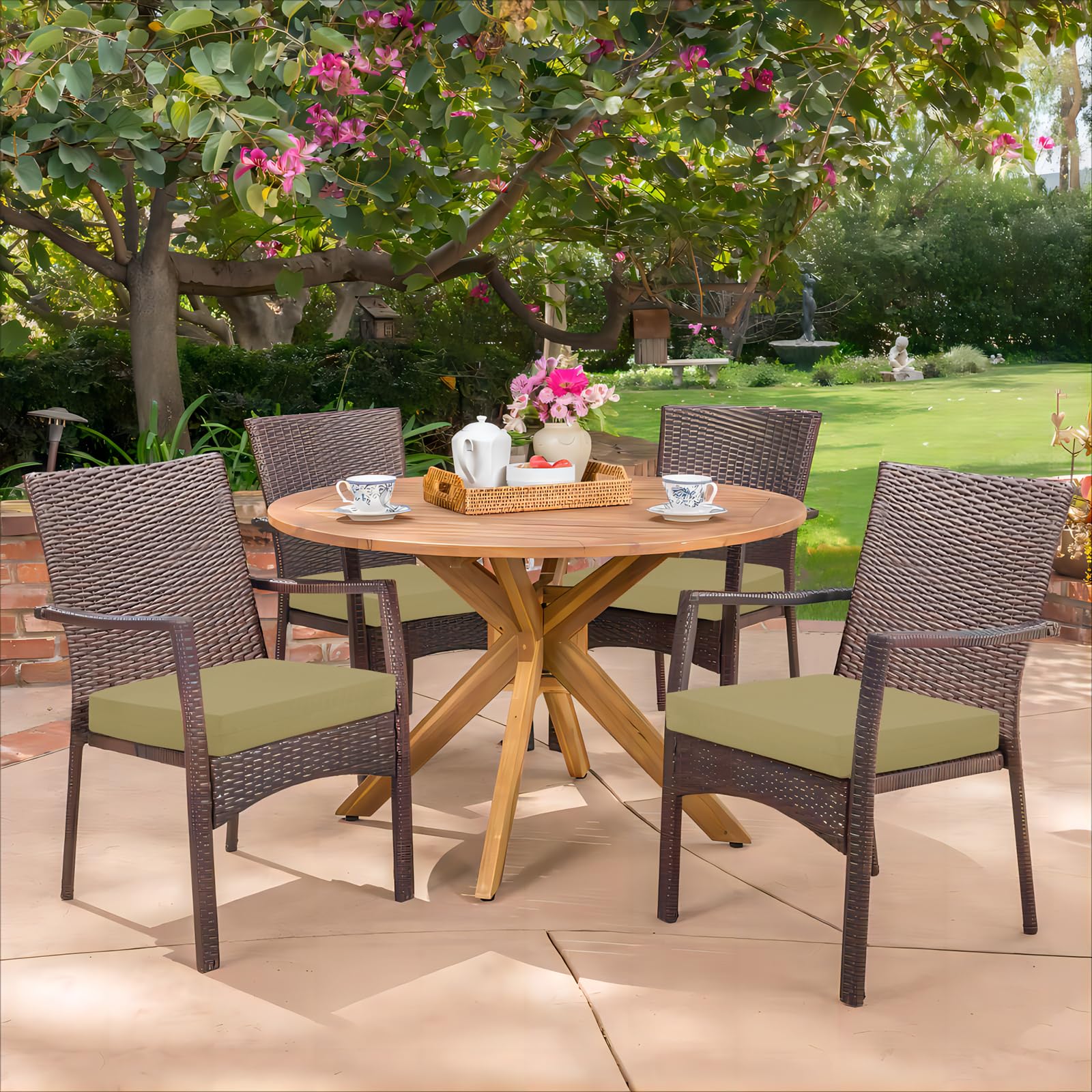 HARBOREST cojines en terraza khaki, integra estilo y funcionalidad