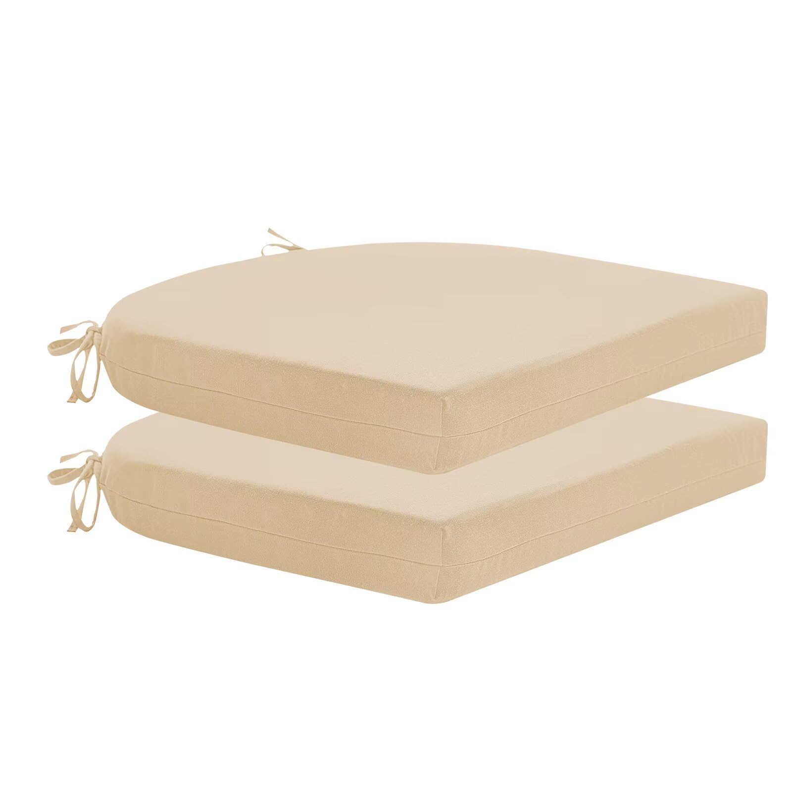HARBOREST cojines frontales pack de 2 mostrando acabado beige y elegancia