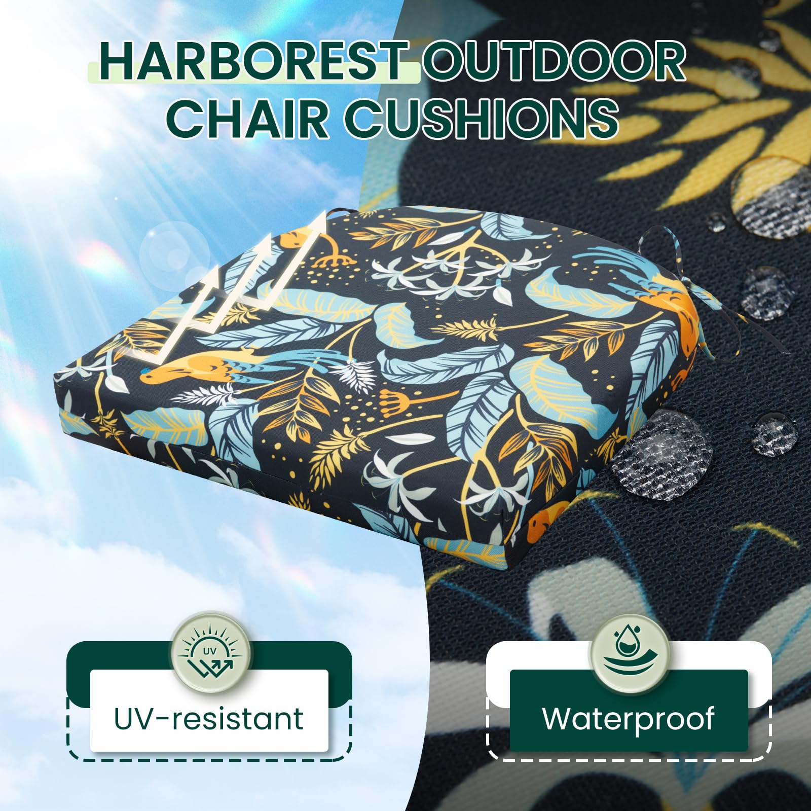 HARBOREST textura de poliéster resistente al agua para fácil limpieza