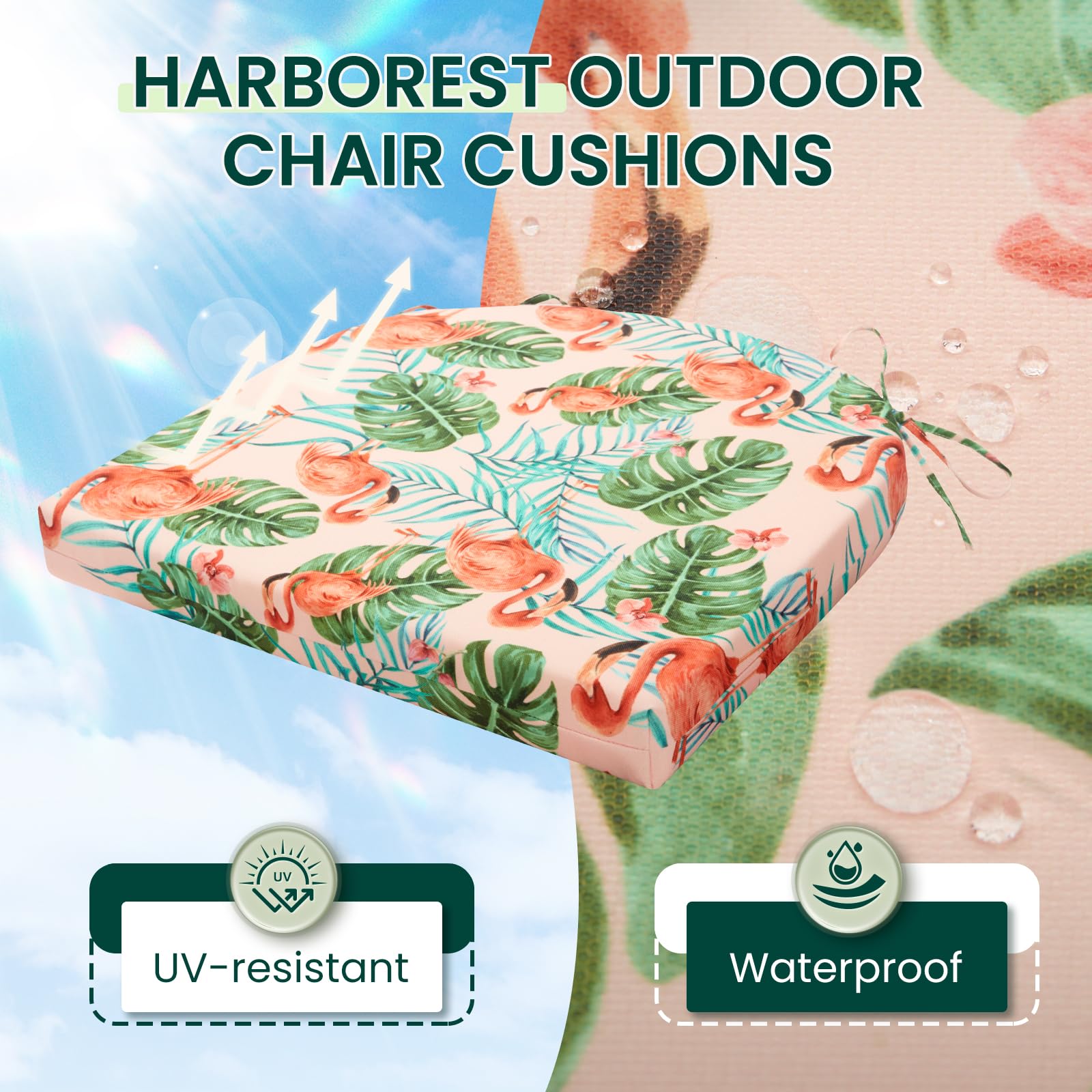 HARBOREST textura del tejido polyester resistente y duradero