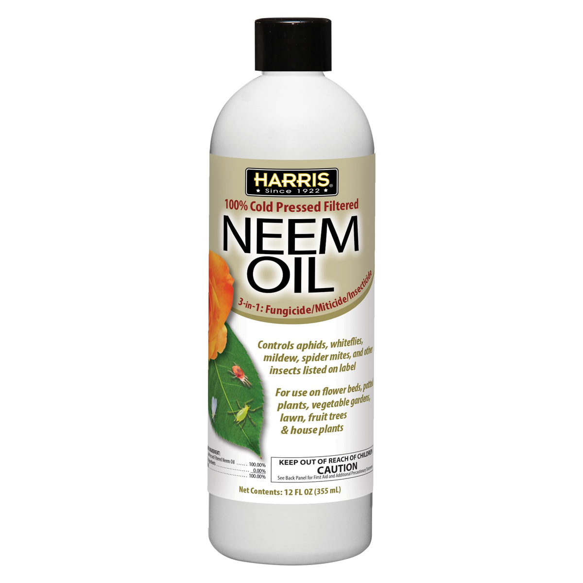 HARRIS envase frontal concentrado de aceite de neem, control natural de plagas