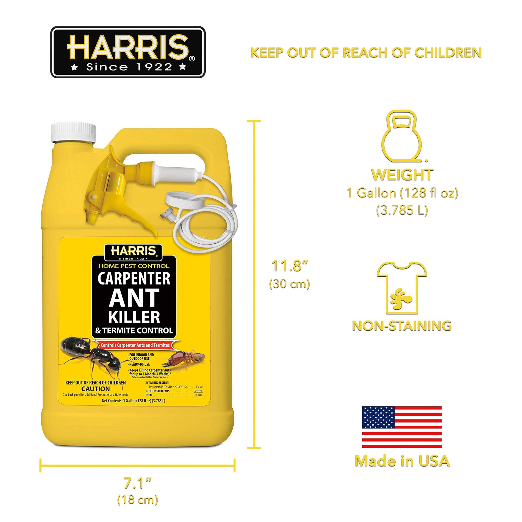 HARRIS etiqueta EPA No. 3-11 visible que aporta confianza