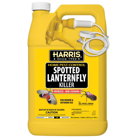 HARRIS envase frontal de 1 galón mostrando etiqueta y capacidad