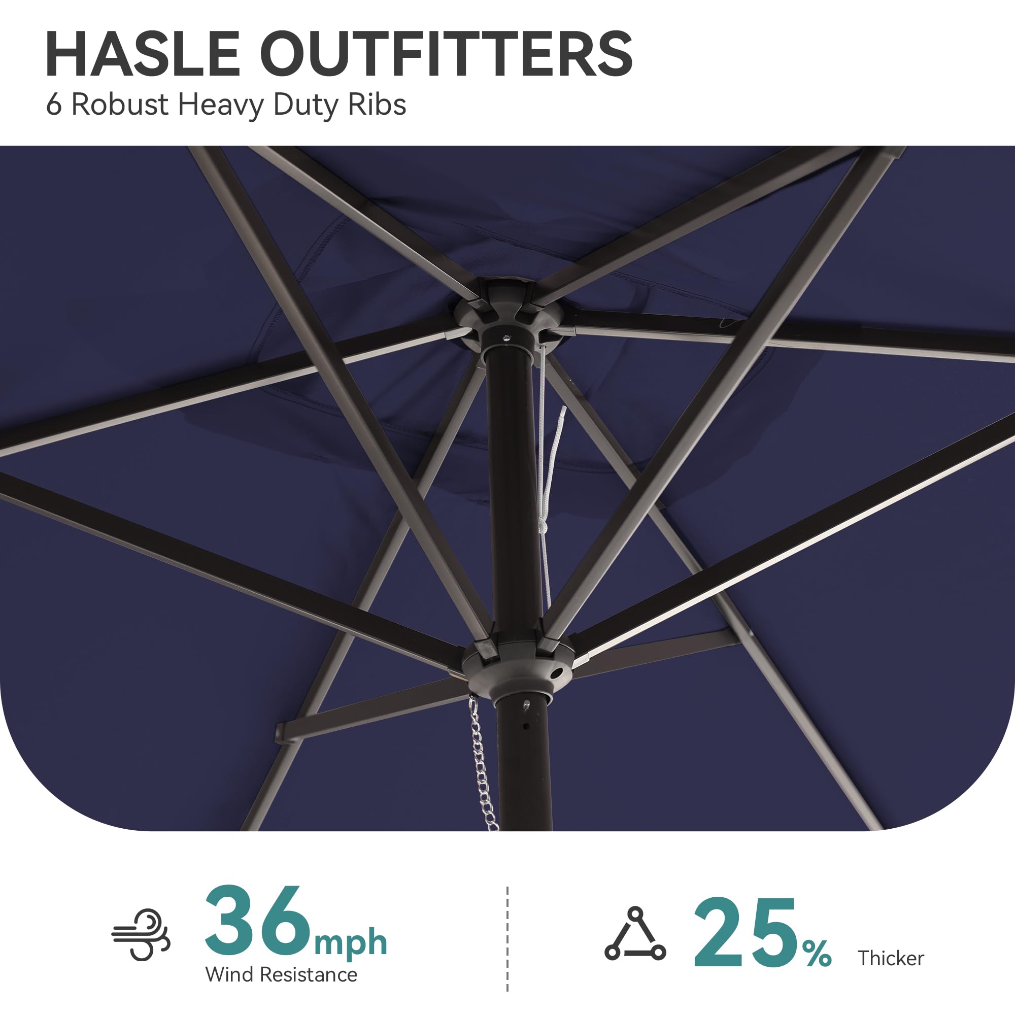 HASLE OUTFITTERS manivela y poste metálico fácil de accionar