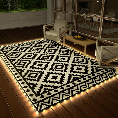 HAUSHOF alfombra frontal con tira LED para iluminación ambiental