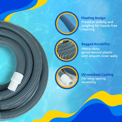 Haviland manguera en uso con aspiradora de piscina, mejora la limpieza eficiente