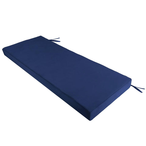 HCyopin frontal del cojín azul marino mostrando diseño y tamaño