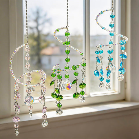 H&D HYALINE & DORA elegante caja regalo con tres suncatchers ideal como presente