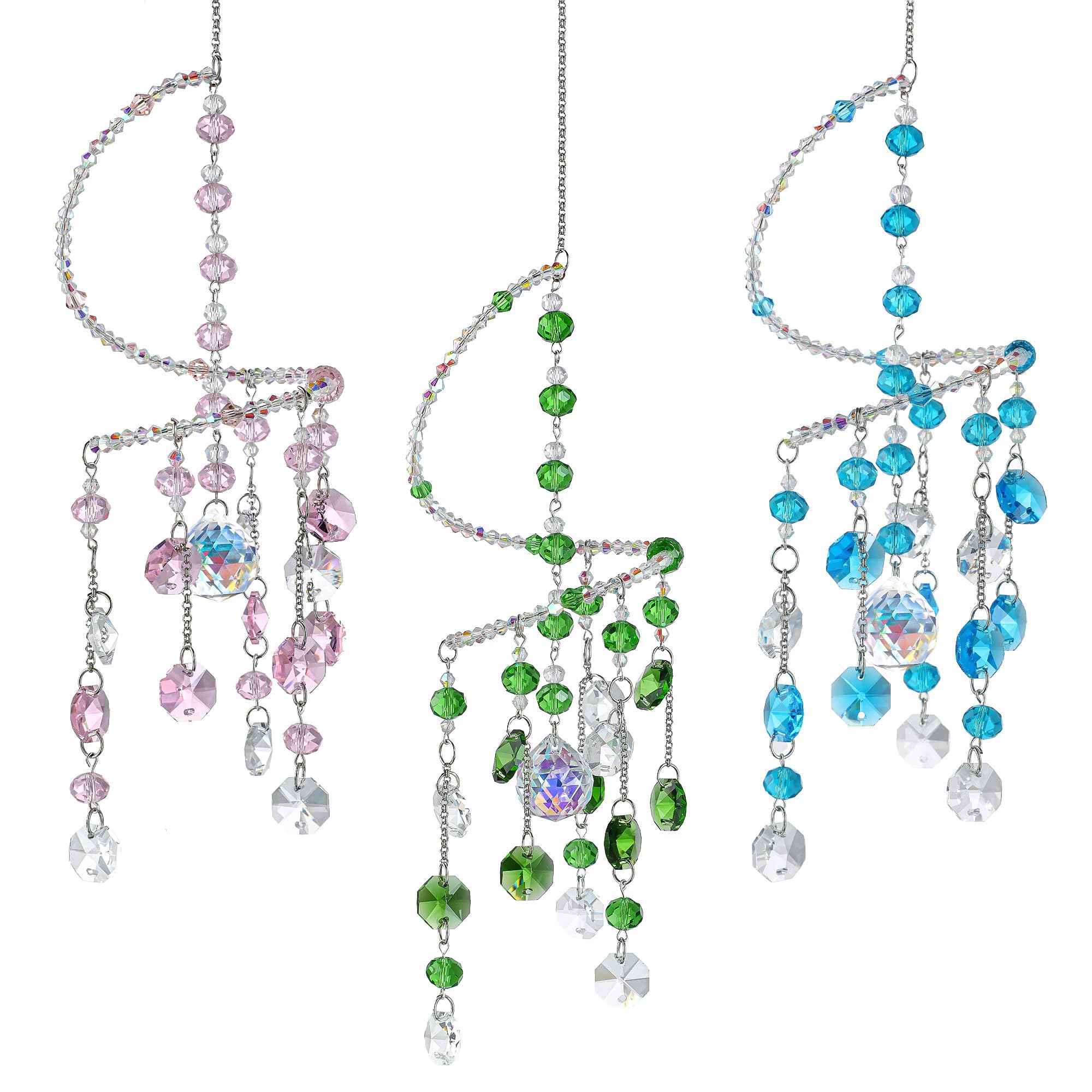 H&D HYALINE & DORA suncatchers en porche exterior mostrando uso decorativo resistente
