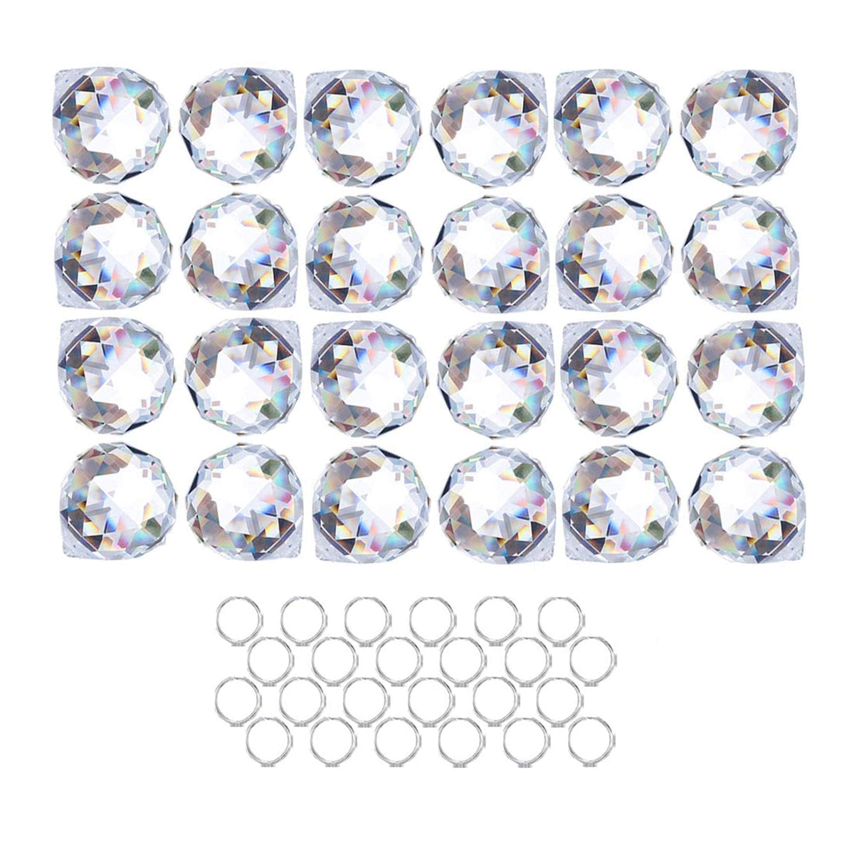 HDCRYSTALGIFTS bola de cristal frontal mostrando claridad y brillo