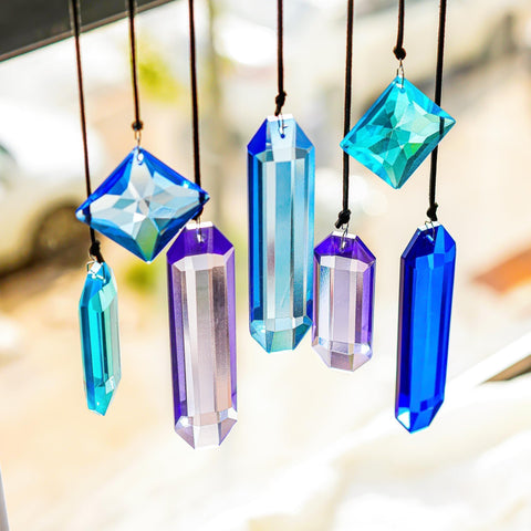 HDCRYSTALGIFTS ganchos metálicos y cordón sedoso listos para montaje fácil