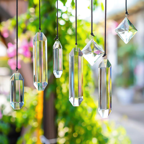HDCRYSTALGIFTS cuerdas y ganchos incluidos para instalación fácil