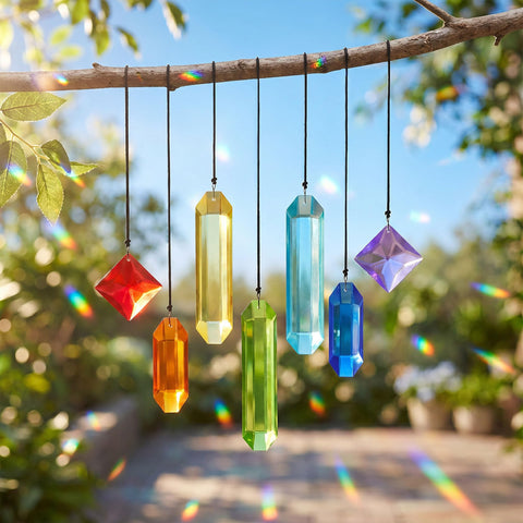 HDCRYSTALGIFTS detalle de cuerdas y ganchos resistentes para montaje fácil