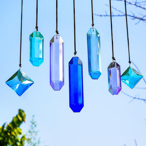 HDCRYSTALGIFTS arcoíris proyectado en pared por los prismas para ambiente vivo