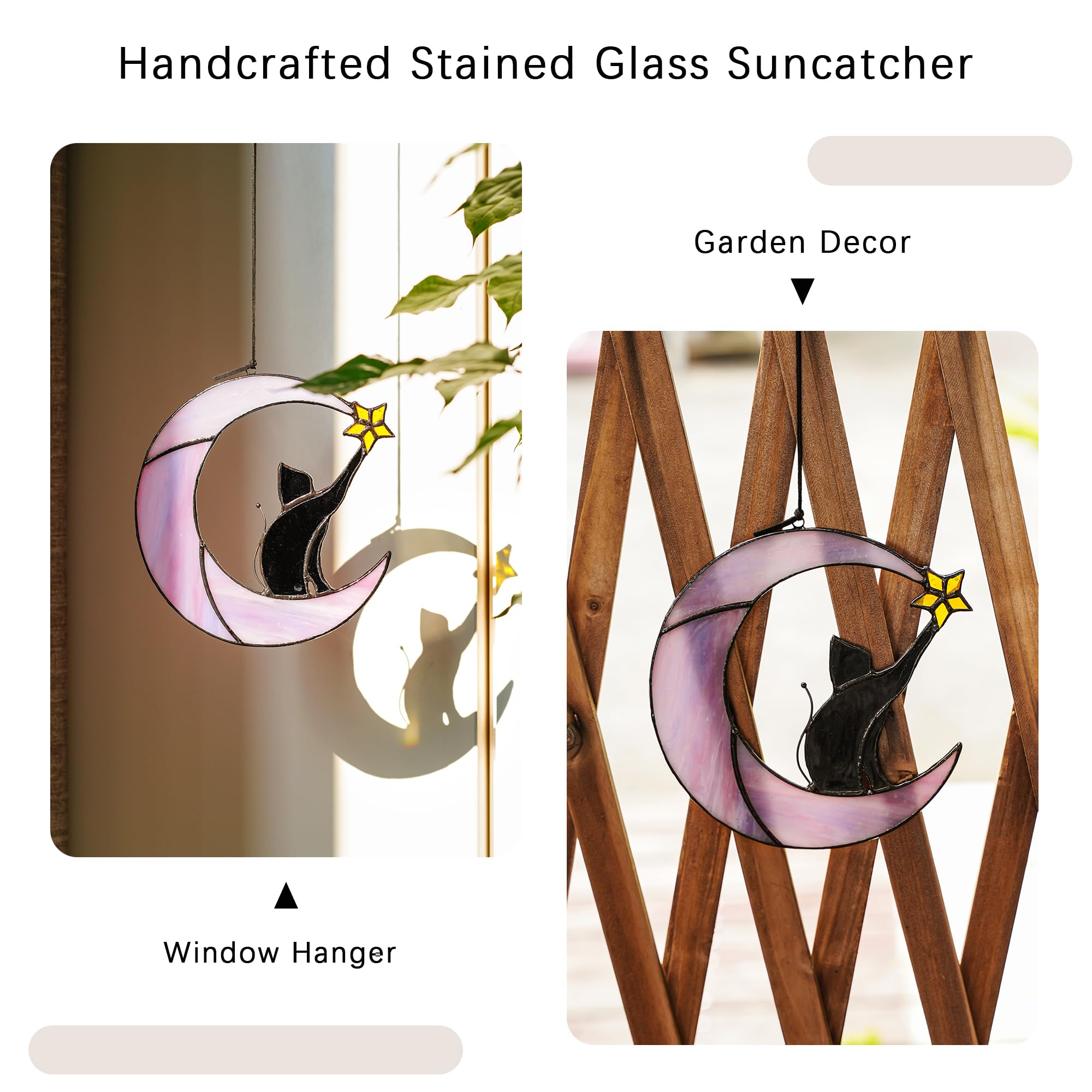 HDCRYSTALGIFTS suncatcher en entrada, aporta encanto y bienvenida cálida