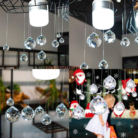 HDCRYSTALGIFTS instalación en lámpara decorativa aportando color