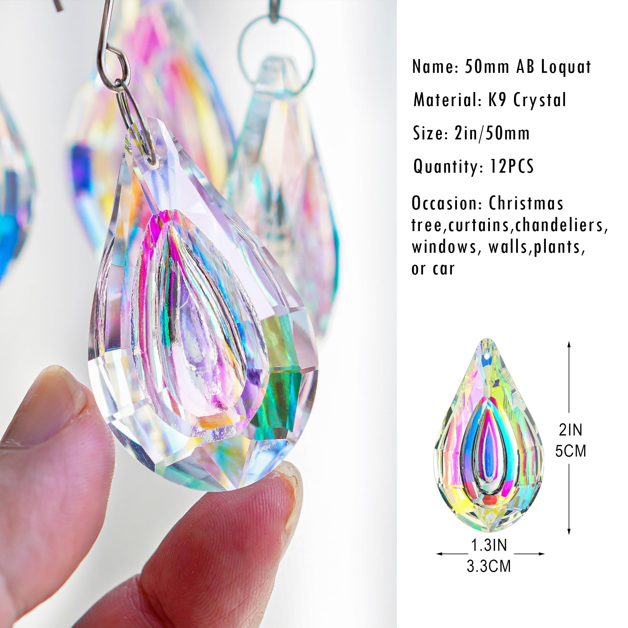 HDCRYSTALGIFTS prismas colgados en ventana, llenan la habitación de arcoíris