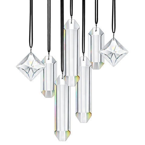 HDCRYSTALGIFTS prismas frontales mostrando brillo y elegancia