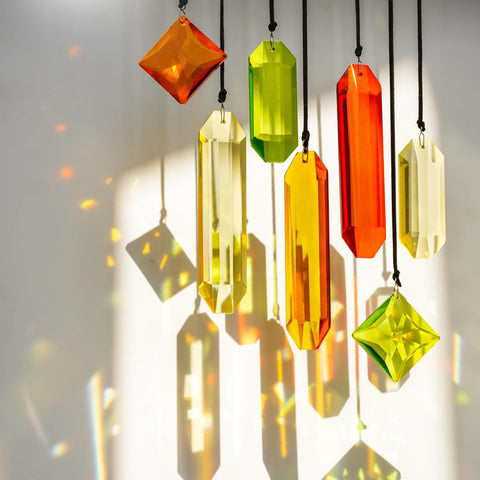 HDCRYSTALGIFTS proyección de arcoíris en pared decorativa