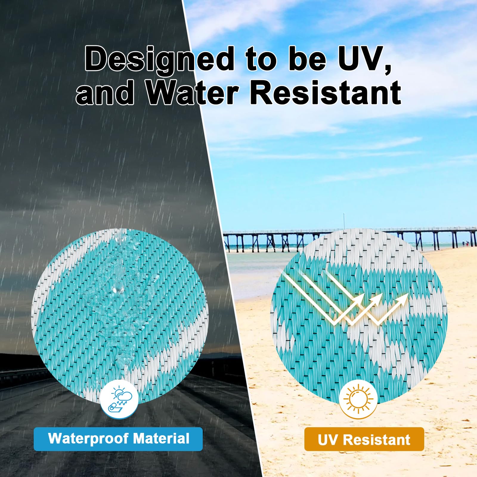 HEBE borde tratado con UV para resistir decoloración solar