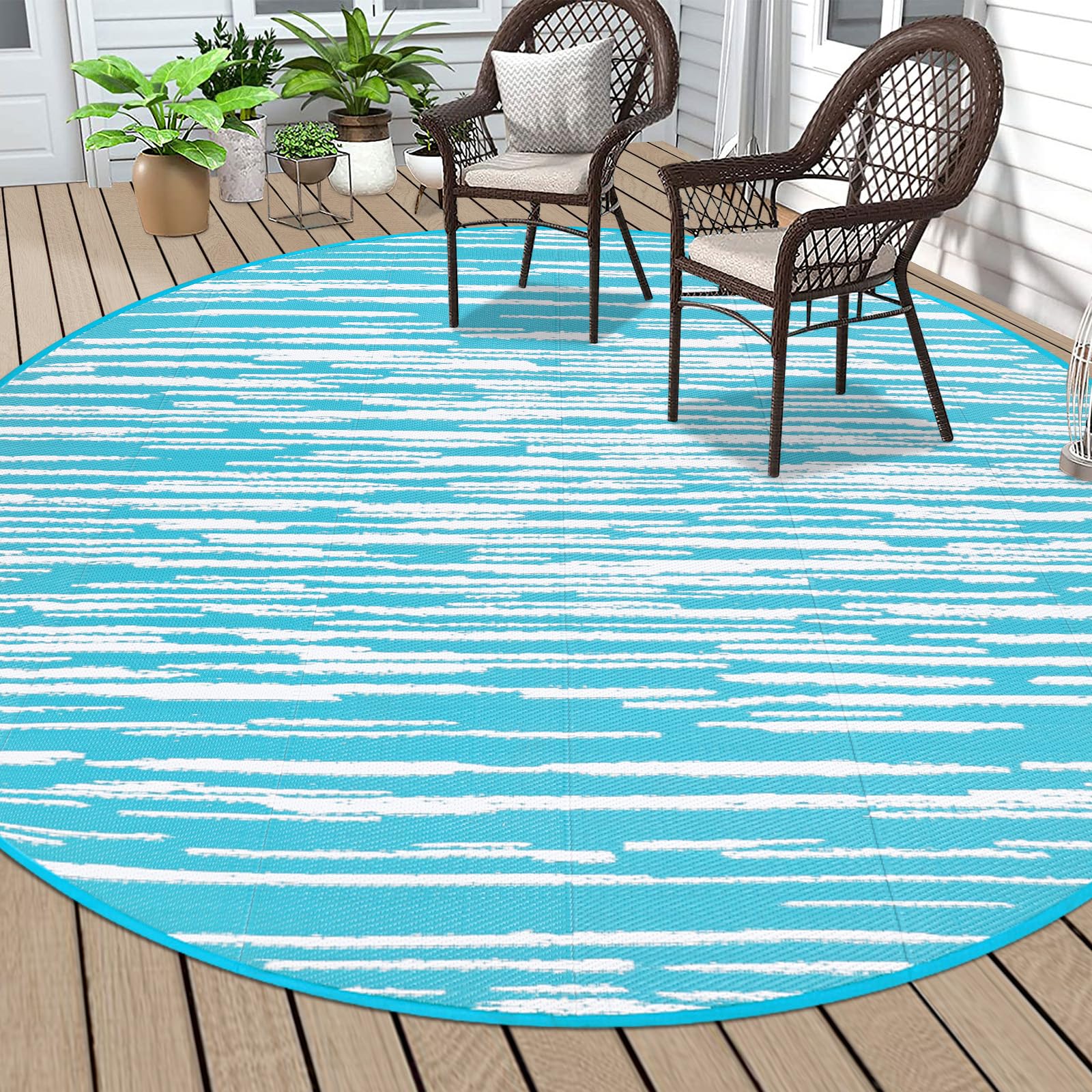 HEBE alfombra exterior vista frontal protege patio con estilo