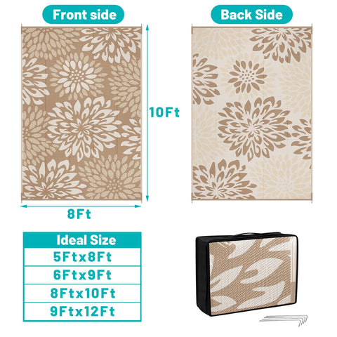 HEBE lado reversible con segundo patrón floral para variar estilo