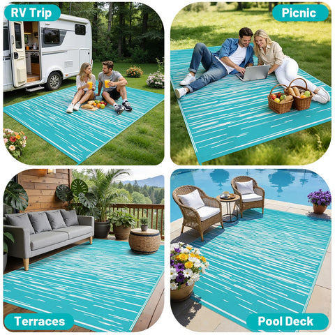 HEBE alfombra junto a muebles para visualizar tamaño práctico