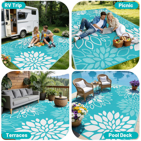 HEBE alfombra 8x10 junto a una silla para mostrar escala real y cobertura