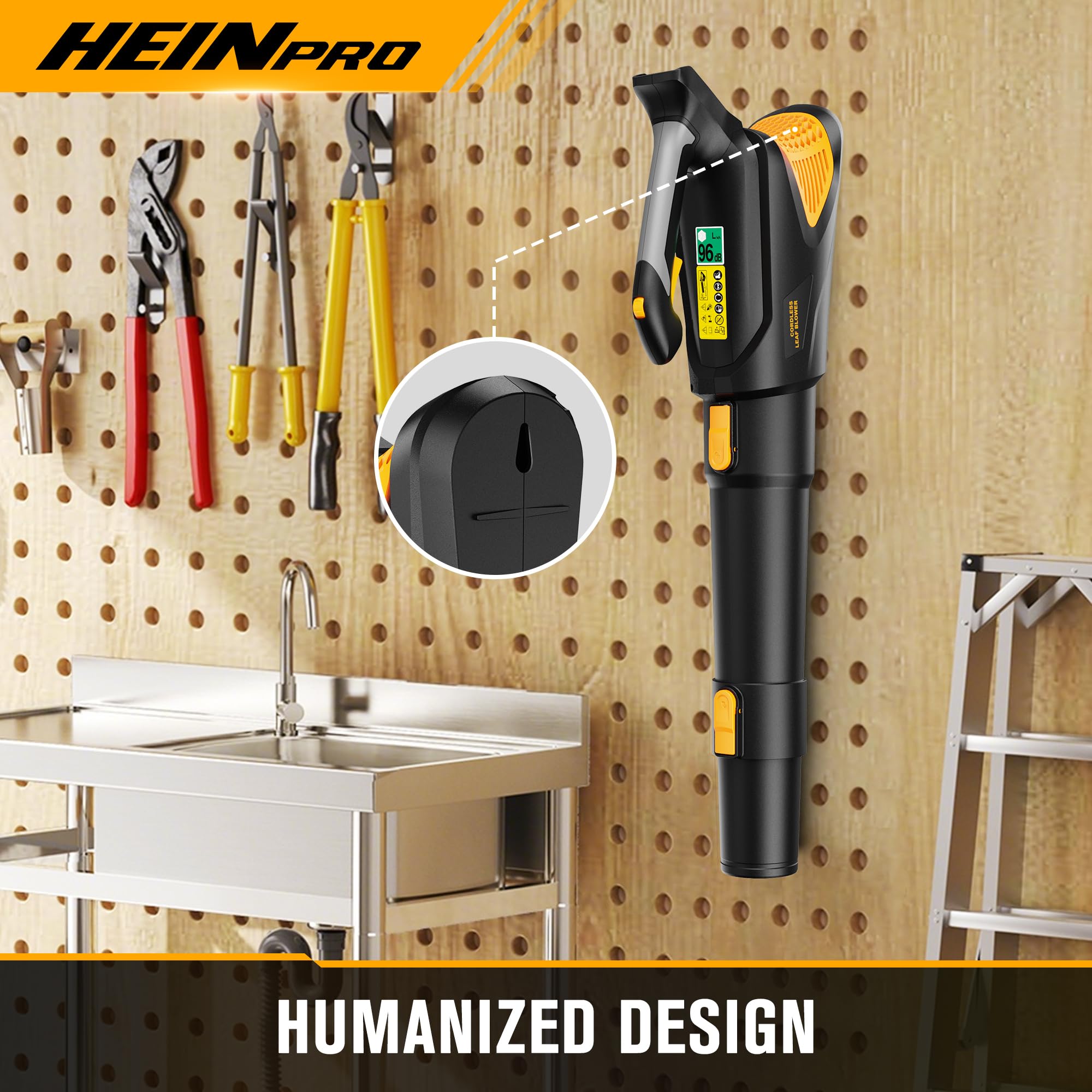 HEINPRO agarre de goma ergonómico para uso cómodo prolongado